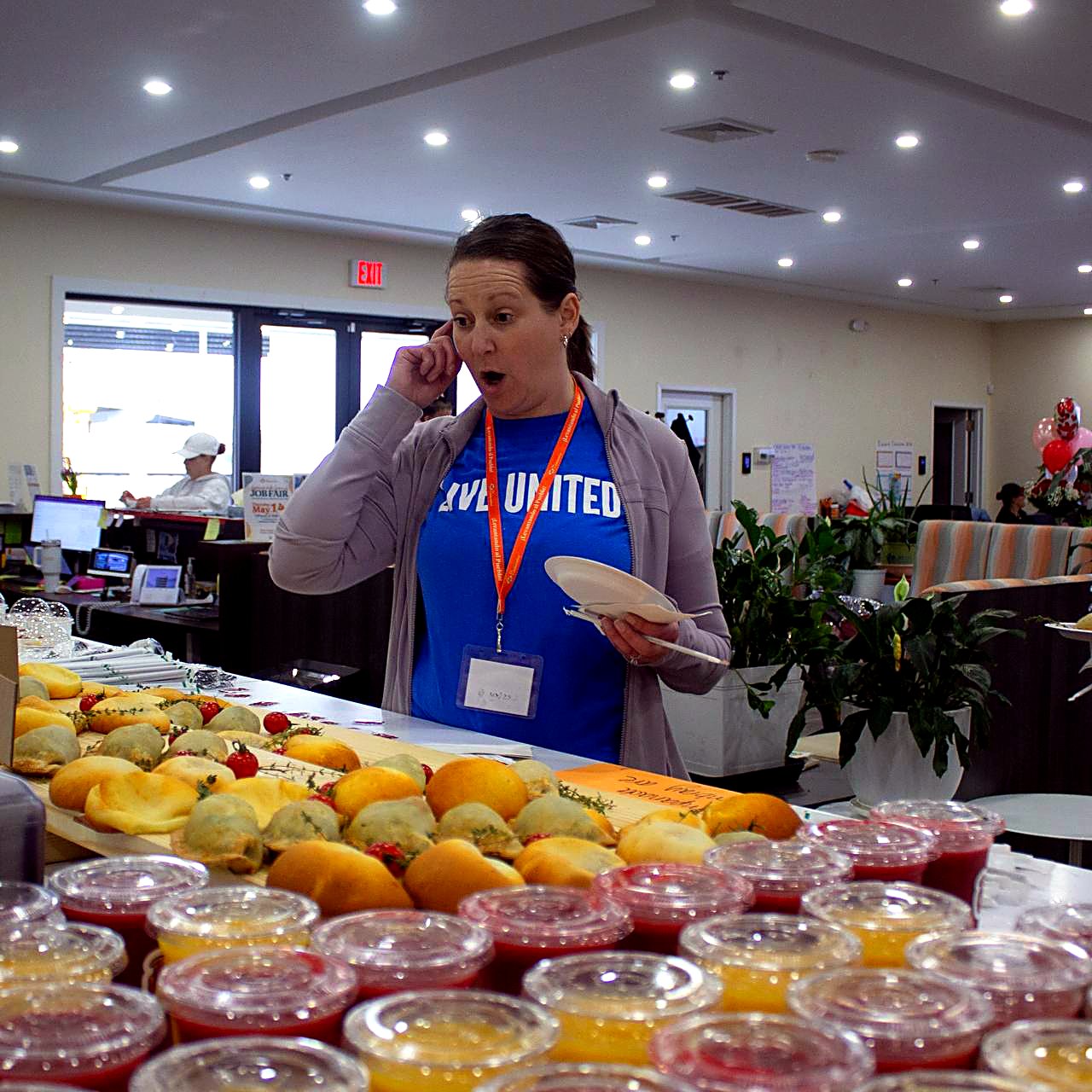 Guest enjoying a Bites & Vibes catered event